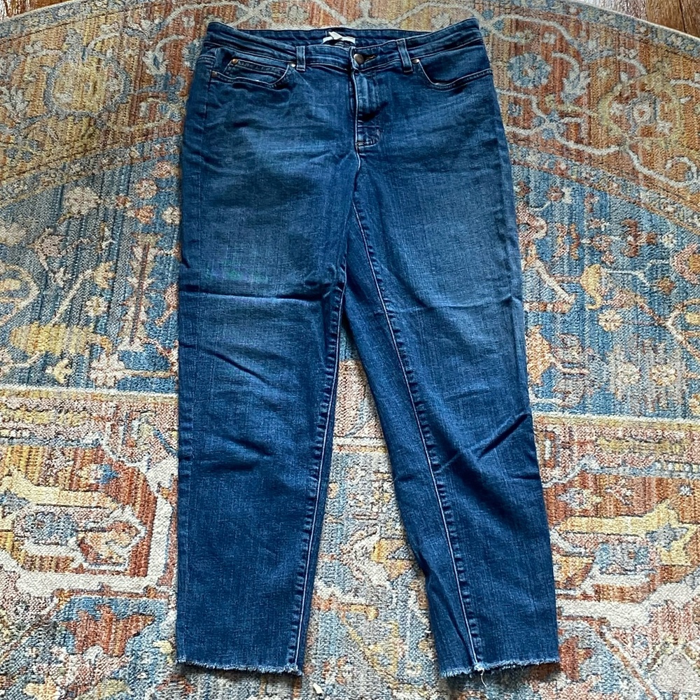 Eileen Fisher Petite Organic Cotton Blue Denim Jeans